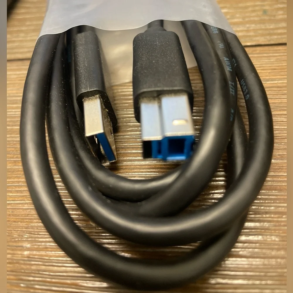 Genuine Dell 6ft USB 3.0 SuperSpeed A to B Black Cable 5KL2E05502